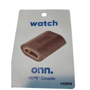 Watch ONN HDMI Coupler Connects 2 HDMI cables together gold plated Ports New